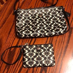 Coach bag bag & matching wristlet
